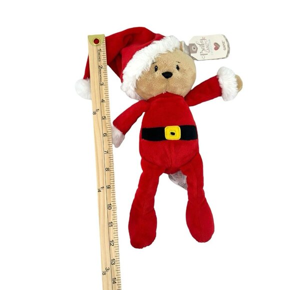 Baby Ganz Plush Teddy Bear Rattle Christmas Red Santa Elf 12" Stuffed Animal - Picture 8 of 11